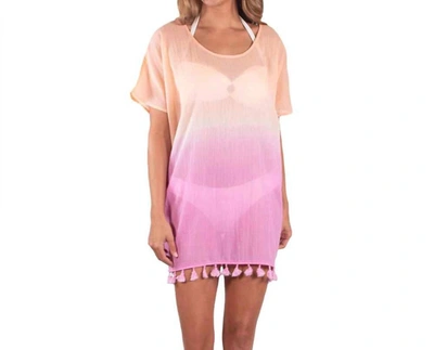 Simply Southern Cover Up In Ombre Fringe In Multi