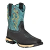 Corral Ladies Hydro Resist Work Western Boots In Black/turquoise In Multi
