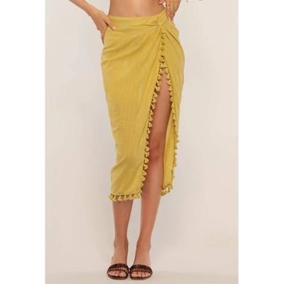 Heartloom Mirae Skirt In Citron In Orange