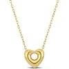 Mimi & Max Puff Heart Necklace With Chain In 10k Yellow Gold - 18 In In Yellow
