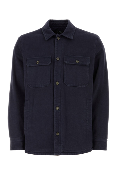Apc Navy Alessio Jacket In Black
