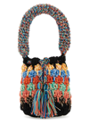 Alanui Crochet Handbag With Round Handle And Tassel Detail