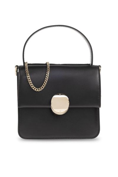 Chloé Penelope Foldover Top Handle Bag In Black