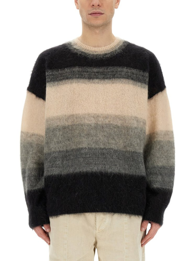 Isabel Marant Off-white & Black Drussellh Sweater In Multi