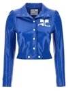 Courrèges Casual Jacket In Blue Synthetic Fibers In Blue