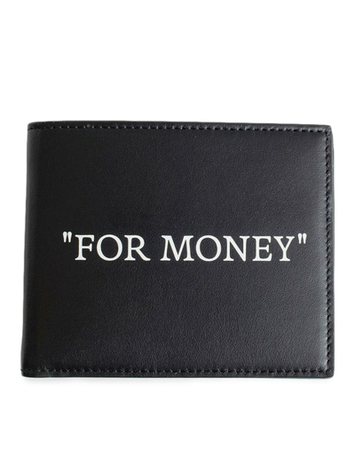 Off-white Man Wallet Black Size - Soft Leather