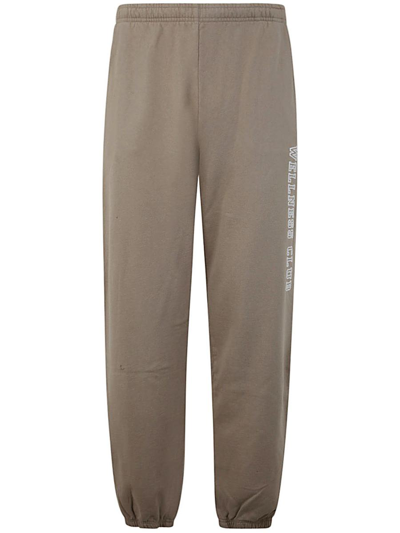 Sporty And Rich Sporty & Rich Wellness Club Flocked Sweatpant Clothing In Grey