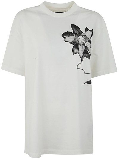 Y-3 Adidas Printed T-shirt Clothing In White