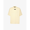 Essentials Fear Of God  Mens Garden Yellow  Brand-embossed Cotton-jersey T-shirt