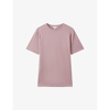 Reiss T-shirt Mit Rundhalsausschnitt In Dusty Rose