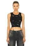 R13 DISTRESSED TANK TOP