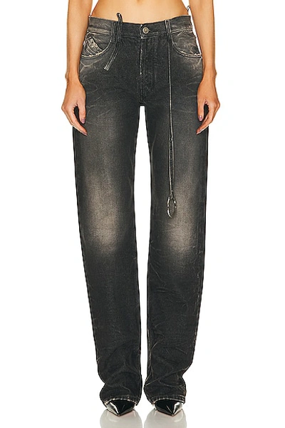 Attico Mid-rise Tapered-leg Jeans In Multicolor