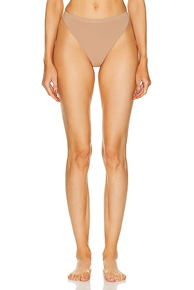 Wolford Individual Thong 2 Pack In Macchiato