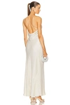 Miu Miu Crepe Lame Dress In Platino