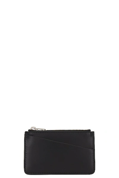 The Row Zipped Keychain Pouch In Black Pld