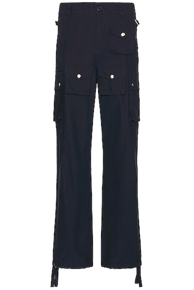 Givenchy Multi Pocket Cargo Pant In Deep Blue
