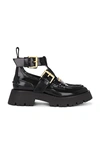 Alexander Wang Carter Box Calf Ankle Strap Boot In Black
