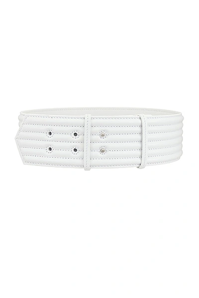 Alaïa Padded Leather Belt In Black