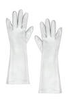 Alaïa Gant Opera Gloves In Argent