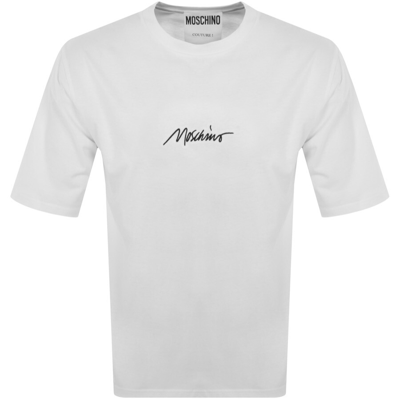 Moschino Short Sleeve Logo T Shirt White