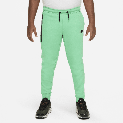 Nike Sportswear Tech Fleece Big Kids' (boys') Pants (extended Size) In Green