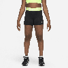 Nike Pro Dri-fit Big Kids' (girls') Shorts (extended Size) In Black