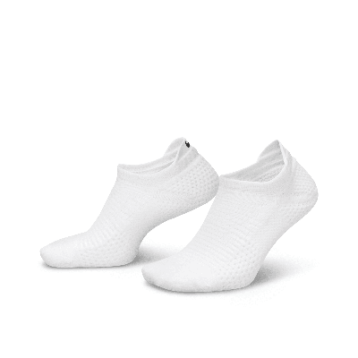Nike Unisex Unicorn Dri-fit Adv Cushioned No-show Socks (1 Pair) In White/white/black