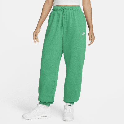Nike Women's  Sportswear Club Fleece Mid-rise Oversized Sweatpants In Green