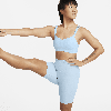 Nike Women's Zenvy Gentle-support High-waisted 8" Biker Shorts In Blue