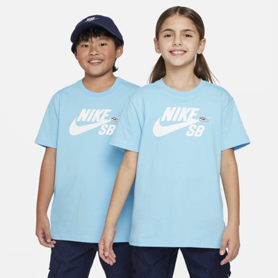 Nike Sb Big Kids' T-shirt In Blue