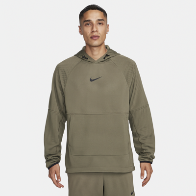 Nike Men's Dri-fit Fleece Fitness Pullover In Green