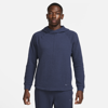 Nike Men's  Yoga Dri-fit Pullover In Thunder Blue/thunder Blue