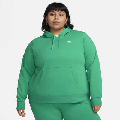 Nike Women's  Sportswear Club Fleece Pullover Hoodie (plus Size) In Green