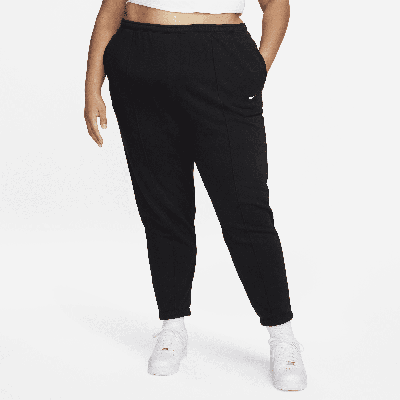 Nike Women's  Sportswear Chill Terry Slim High-waisted French Terry Sweatpants (plus Size) In Black