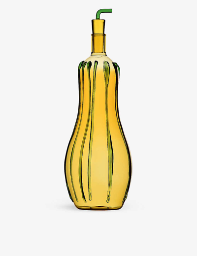 Ichendorf Vegetables Zucchini Borosilicate-glass Bottle 28cm In Yellow