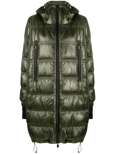 Moncler Rochelair Padded Parka Coat In Green