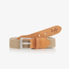 IL GUFO BOYS BEIGE ELASTICATED BELT