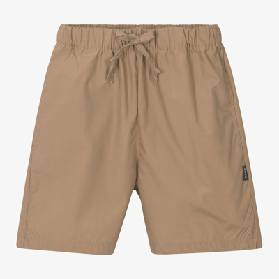Msgm Babies'  Boys Beige Cotton Pull-on Shorts