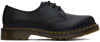 DR. MARTENS' BLACK 1461 VIRGINIA LEATHER OXFORDS