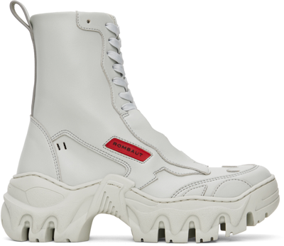 Rombaut Ssense Exclusive Gray Boccaccio Ii Boots In Light Grey