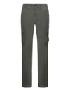STONE ISLAND CARGO PANTS WITH LOGO PATCH AND POCKETS IN STRETCH COTTON