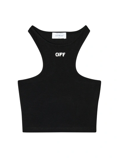OFF-WHITE OFF STAMP RIB ROWING TOP