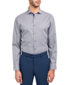 MICHELSONS OF LONDON MEN'S REGULAR-FIT DOBBY GINGHAM DRESS SHIRT