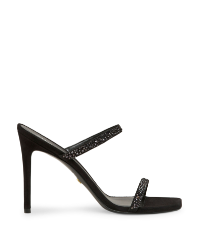 Stuart Weitzman 100mm Aleena Royale Crystal-embellished Sandals In Multi
