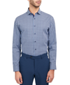 MICHELSONS OF LONDON MEN'S REGULAR-FIT TWILL CHECK DRESS SHIRT