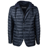 HERNO HERNO ULTRALIGHT BLAZER DOWN JACKET WITH FLEECE HOOD AND REMOVABLE FRONT