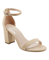 Bandolino Armory Ankle Strap Sandal In Natural Woven- Textile