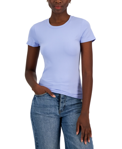 And Now This Women's Seamless Short-sleeve Top, Created For Macy's In Azure
