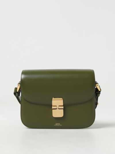 Apc Shoulder Bag A.p.c. Woman Color Green In Grün