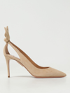 Aquazzura Bow Tie Pumps 85mm In Nude